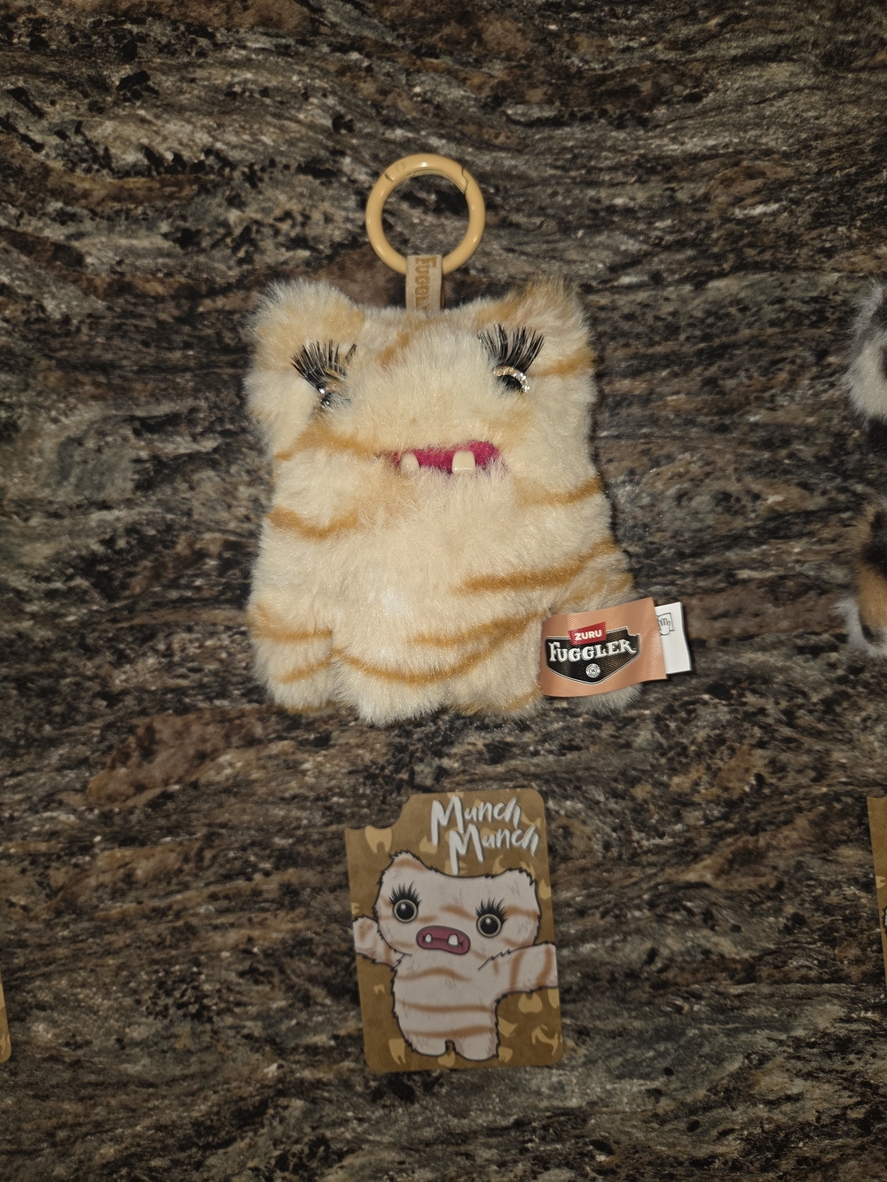 Plush Keyring - Cream & Orange Kids Accessory Fuggler